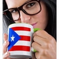 thumbnail image 2 of 3drose, Puerto Rico Flag, 11oz Two-tone Green Mug, 2 of 6