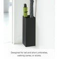 thumbnail image 2 of Yamazaki Home Compact Umbrella Stand, Black, Steel,  Holds 4 umbrellas, No Assembly, 2 of 5