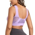 thumbnail image 5 of Daolelai Women's Front Button Sports Bra Underwear Hollow Gathered Beautiful Back Underwear, 5 of 9