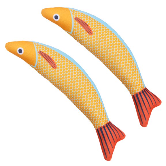 BESTSKY 2Pcs Cat Toy,Interactive Sound Kitten Toys for Indoor Kittens,Capture Cat'S Attention Cat Toys Interactive,Yellow,24cm
