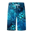 thumbnail image 4 of JLFKNG Leisure Mens Swimming Trunks Plus Size Swim Bottoms Drawstring Loose Fit Casual Sports Running Straight Leg Knee Length Swim Shorts suitable for Summer Vacation, 4 of 5