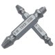 thumbnail image 3 of 6pcs Screw Extractor Drill Bits Guide Set Broken Damaged Bolt Remover Double Ended Damaged Screw Extractor (Silver), 3 of 4