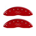 thumbnail image 2 of MGP Caliper Covers 12162SRTRRD Vintage Style & RT Red Caliper Covers - Engraved Front & Rear, Set of 4, 2 of 4