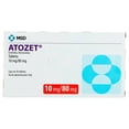 thumbnail image 1 of Atozet Ezetimiba, Atorvastatina caja con 30 tabletas de 10mg/80mg cada una, 1 of 4