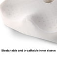 thumbnail image 3 of Wosthever El mejor cojín de látex para asiento para oficina, hogar y más almohadilla de descompresión de vértebras traseras, almohadilla Juegos de cama Terciopelo cristal negro pequeño, 3 of 6