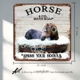 thumbnail image 2 of Bathroom Metal Wall Art Vintage Bath Soap Horse Wash Your Hooves Tin Sign Decoration Vintage Chic Metal Poster Wall Decor Art Animal Retro Sign Bathroom Decor Housewarming Gift 12x12 Inches, 2 of 6