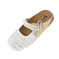 thumbnail image 2 of DIVVce Mesh Pearl Accent Mary Jane Mules For Women Closed Toe Slip On Comfort Casual Footwear, 2 of 8