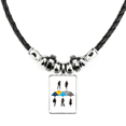 thumbnail image 1 of collar a mano colgante de cuerda de cuero Unbranded M, 1 of 3