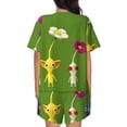 thumbnail image 3 of Lsque Pikmin Women's Short-Sleeved Pajama Set - 2 Piece Soft and Lightweight Sleepwear Set-X-Large, 3 of 9