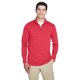 thumbnail image 1 of Cool & Dry Heathered Performance para hombre con cremallera de un cuarto RED HEATHER S ultraclub 8618, 1 of 1