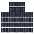 thumbnail image 1 of 100Pcs Mini Solar Panel New 0.5V 100MA Solar Cells Photovoltaic Panels Module Sun Power Battery Charger DIY 53x18x2.5mm, 1 of 5