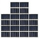 thumbnail image 1 of 100 Piezas de Mini Panel Solar Nuevos Paneles Fotovoltaicos de Celulas Solares de 0.5V 100MA Modulo de Panel Solar de Cargador de Bateria DIY 53 x 18 x 2.5mm, 1 of 9