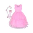 thumbnail image 1 of Flower Girls Dress Pink Wedding Pageant Magic Wand Tiara 12 Years, 1 of 8