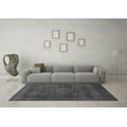 thumbnail image 3 of Ahgly Company Indoor Round Abstract Gray Modern Area Rugs, 5' Round, 3 of 4