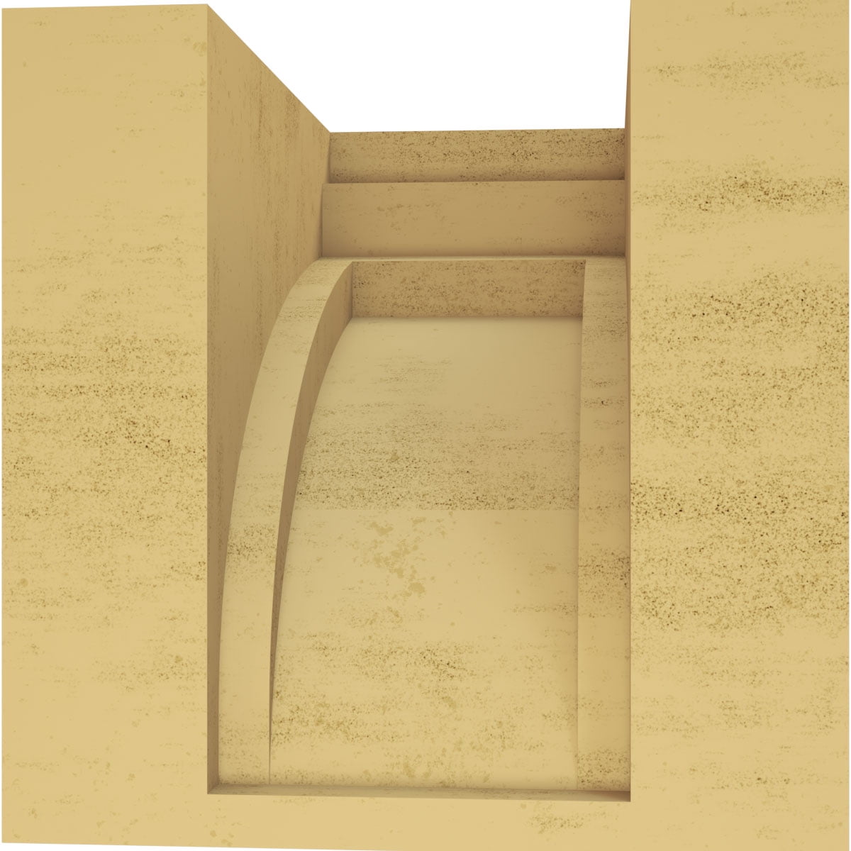 8"W x 8"D x 8"H Wide Rockford Rough Cedar Woodgrain TimberThane Corbel, Primed Tan