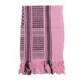 thumbnail image 2 of Pink Scarf Arab Plaid Fringe Lightweight Scarf Cotton Head Neck Scarf with Tassel for Outdoor Camping Accessory Unisex, 2 of 4