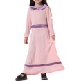 thumbnail image 5 of Coerni Toddler Girls Muslim Arab Dresses Long Sleeve Kids 𝐈slamic Long Dress A Line Birthday Wedding Loose Casual Lapel, 5 of 9
