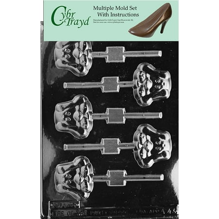

Hound Puppy Lolly Chocolate Candy Mold with Exclusive Cybrtrayd Copyrighted Molding Instructions Pack of 6
