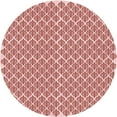 thumbnail image 1 of Ahgly Company Machine Washable Indoor Round Transitional Pink Area Rugs, 3' Round, 1 of 7
