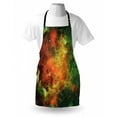 thumbnail image 3 of Outer Space Apron North American and Pelican Nebula Gas Cosmic Planetary Object in Outer Space, Unisex Kitchen Bib Apron with Adjustable Neck for Cooking Baking Gardening, Orange Green, by Ambesonne, 3 of 3