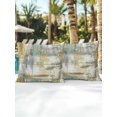 thumbnail image 4 of Outdoor Pillows Waterproof, Yellow Sage Green Grey Throw Pillows with Inserts Included, Modern Abstract Oil Painting Vintage Indoor Outdoor Decorative Lumbar Pillow for Bed/Couch/Patio 18"x18", 2Pcs, 4 of 8
