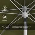 thumbnail image 3 of Sun Master Series Patio Market Umbrella in Pacifica with Aluminum Pole Fiberglass Ribs Collar Tilt Crank Lift, 3 of 5