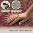 thumbnail image 6 of ODIKA Pink Retro Boho Interlocking Faded Palette Ornamental for Home Office, Hallway, Laundry Room, Non-Slip Chair-Friendly, 6 of 7