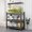 Black +31.5" H* 31.5" L * 13.77" D, variant on 3-Layer Storage Rack, Metal Storage Rack, Adjustable Height Partition, Suitable For Living Room, Kitchen, Supermarket, Garage. Black, Requires Assembly, 31.5" H* 39.37" L * 13.77" D