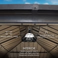 thumbnail image 6 of Kozyard Rosana 10 ft. W x 10 ft. D Hardtop Aluminum Permanent Gazebo (Brown), 6 of 8