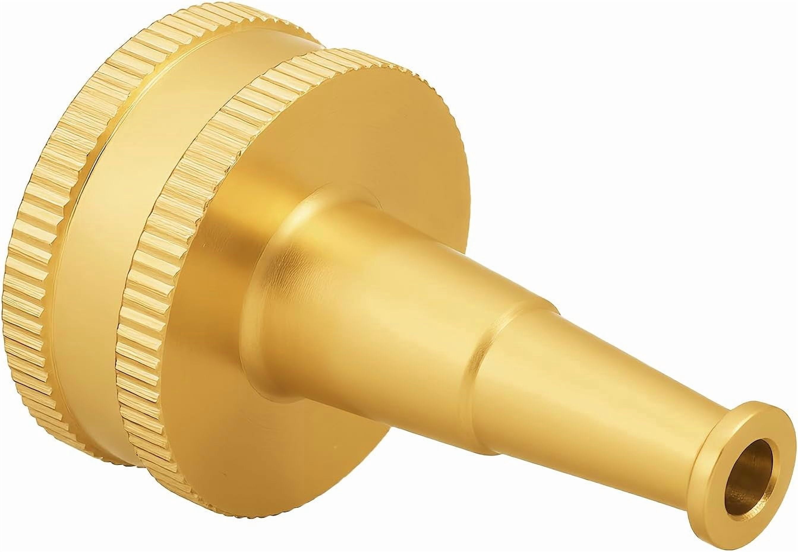 Adjustable Brass Hose Nozzle with 45-Degree Switch Valve - 3/4 GHT Thread High Pressure Sprayer for Car Washing, Garden Irrigation & Daily Cleaning