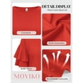 thumbnail image 4 of MOYIKO Women Casual Ruffle Half Sleeve Summer tops Crewneck Eyelet Shirts Flowy Dressy Tunic Blouses, 4 of 7