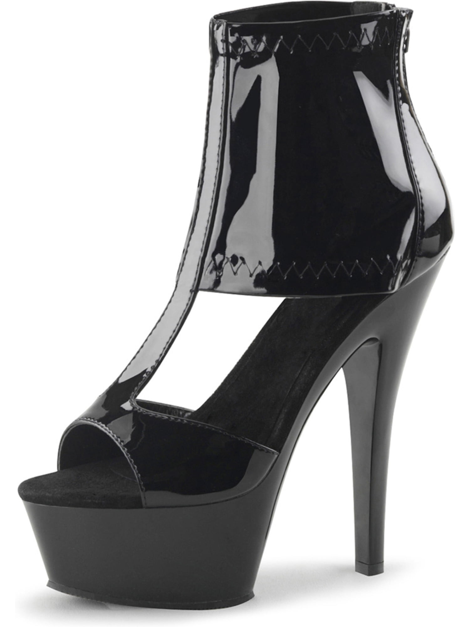 black platform heels size 5