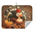 thumbnail image 3 of Thanksgiving Turkey Dish Drying Mat for Kitchen, Quick Drying Absorbent Soft Durable 16" x 18", 3 of 10