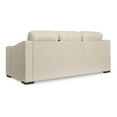 thumbnail image 4 of Rove Sofa, 93 Inch, Plush Cushioned Cream Real and Faux Leather Seats, 4 of 5