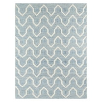 Momeni Langdon Prince Blue Wool Area Rug