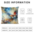 thumbnail image 5 of JRXY  Butterfly Pillow Covers Watercolor Lotus Floral Fantasy Splash Doodle Painting Waist Lumbar Cushion Cover Oblong Rectangle Pillowcase for Men Women Home White, 5 of 5