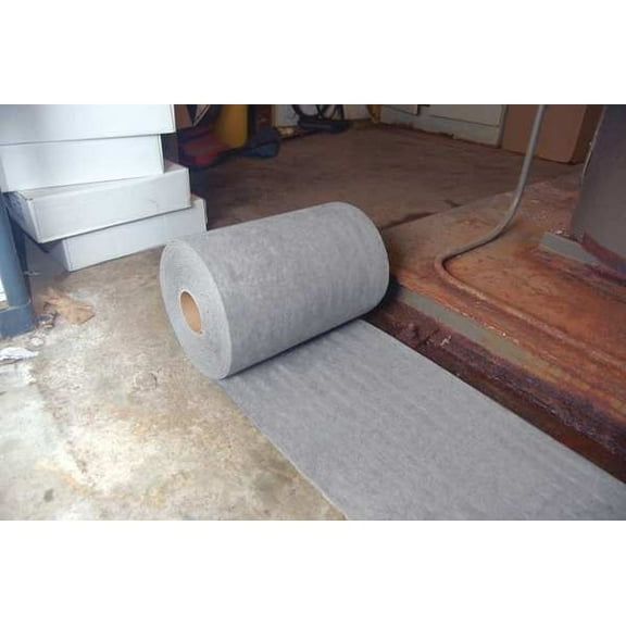 Sorbent Roll, 52 gal, 32 in x 150 ft, Universal, Gray, Polypropylene