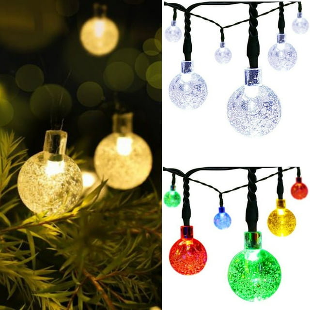 XWSHYW Decoraciones para El Hogar Paneles Solares, 8 Modos, 30 Leds, 21 Pies