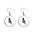 thumbnail image 1 of Blanco y negro animal Grouse Pendientes pendientes de plata colgantes joyas señora Unbranded M, 1 of 3