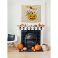 thumbnail image 2 of Awkward Styles Halloween Tapestry Wall Hanging Pumpkin and Spider Home Decor, 2 of 2