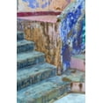 thumbnail image 2 of Paulson, Don 23x32 Gold Ornate Wood Framed with Double Matting Museum Art Print Titled - Mexico, Guanajuato Colorful stairs and wall, 2 of 4