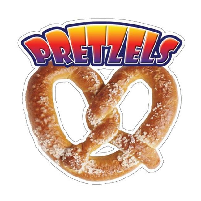 SignMission DSoft Pretzel1 Soft Pretzel I Concession Decal Stand Cart