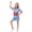 Blue#9527, variant on BOOMNY Unisex Boys Girls 70S Disco Party Outfits Halloween Patchwork Color Short Sleeve Tops Shorts Set Hallowmas Stage Performance Clothes