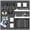 Black, variant on Pegboard Combination Kit, 25.2" x 25.2" Wall Mounted Storage Set with 4 Pegboards & 20 Accessories Hanging, Peg Boards Organizer