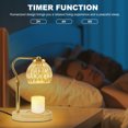 thumbnail image 4 of Candle Warmer Lamp with Timer - Electric Melter Candle Lamp Dimmable Candle Heater for Wax Jar Candles Flameless Burner Glass Lampshade Height Adjustable for Home Decor Gifts, 4 of 11