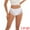 White, variant on Women's Comfortable Briefs Lace Mid-Waisted Underwear Panties Black 3XL