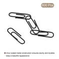 thumbnail image 3 of Unique Bargains Paper Clips 1.1 Inch Vinyl Coated with Box for Office Home Black Count 600, 3 of 6