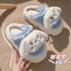 thumbnail image 5 of Pantuflas de algodón de peluche Sanrio Cinnamoroll Melody Kuromi, decoración de invierno para el hogar para niñas, lindos zapatos cálidos de suela gruesa con tacones cubiertos, 5 of 5