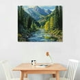 thumbnail image 2 of BCIIG Forest Mountains River Wall Decor For Living Room Bedroom 20x16in, 2 of 6