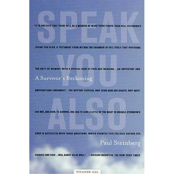 Speak You Also: A Survivor's Reckoning, (Paperback)